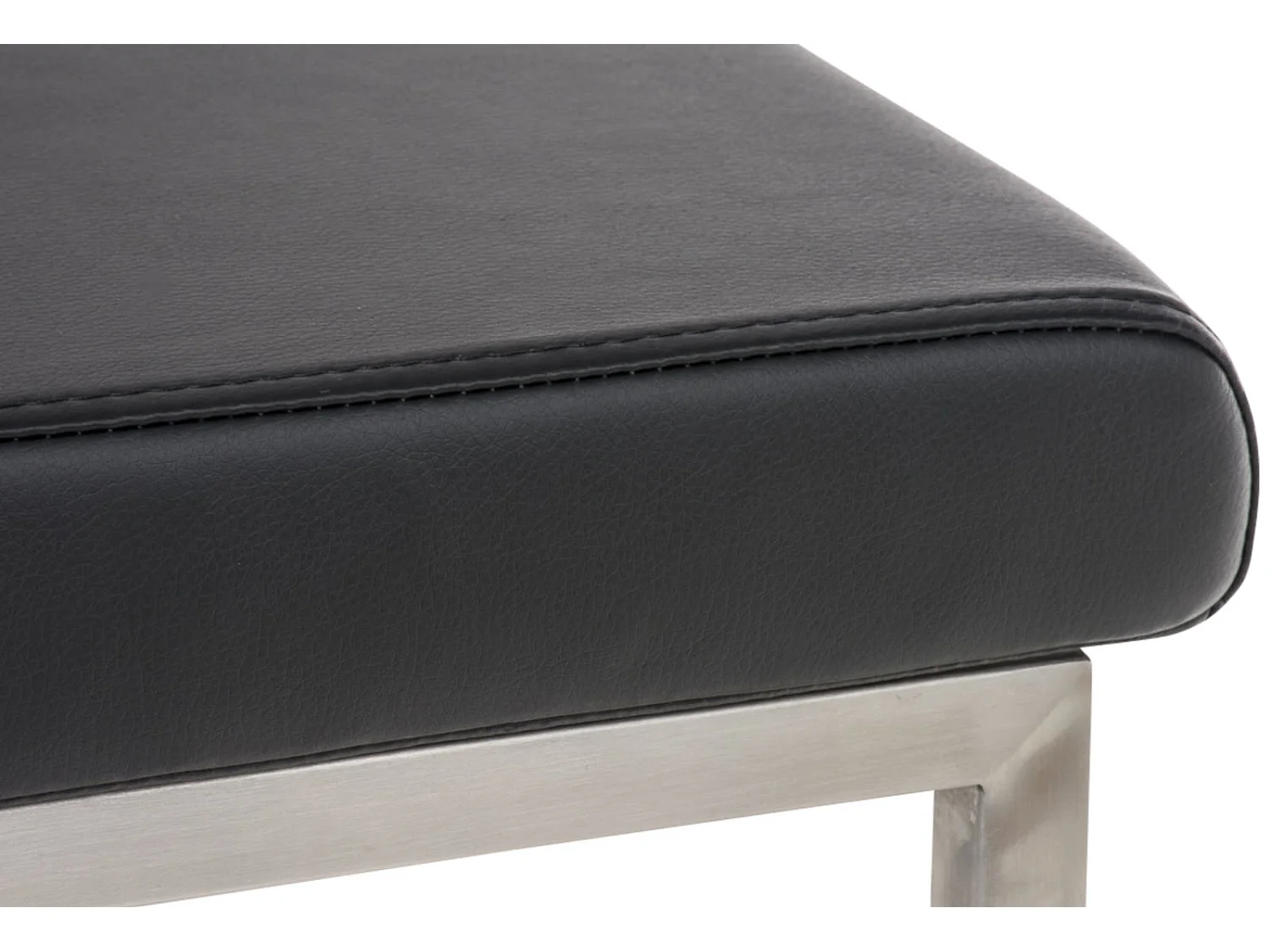 Lot de 2  chaise salle à manger - Similicuir - Noir - Colmar