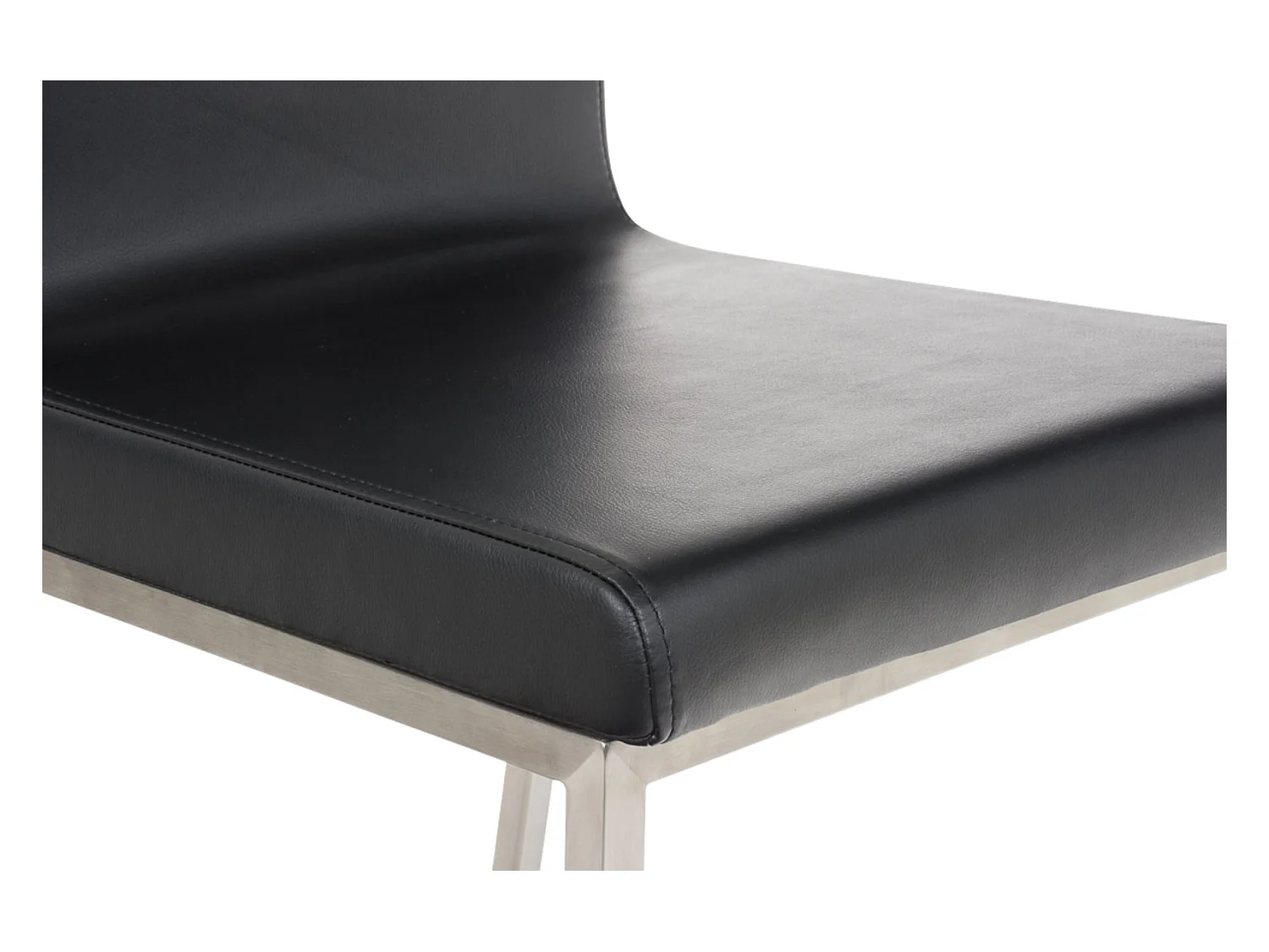 Set De 2  Silla de comedor - Simil cuero - Negro - Colmar