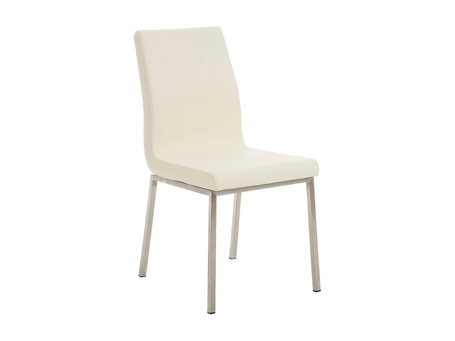 2er Set Esszimmerstuhl - Kunstleder - creme - Colmar