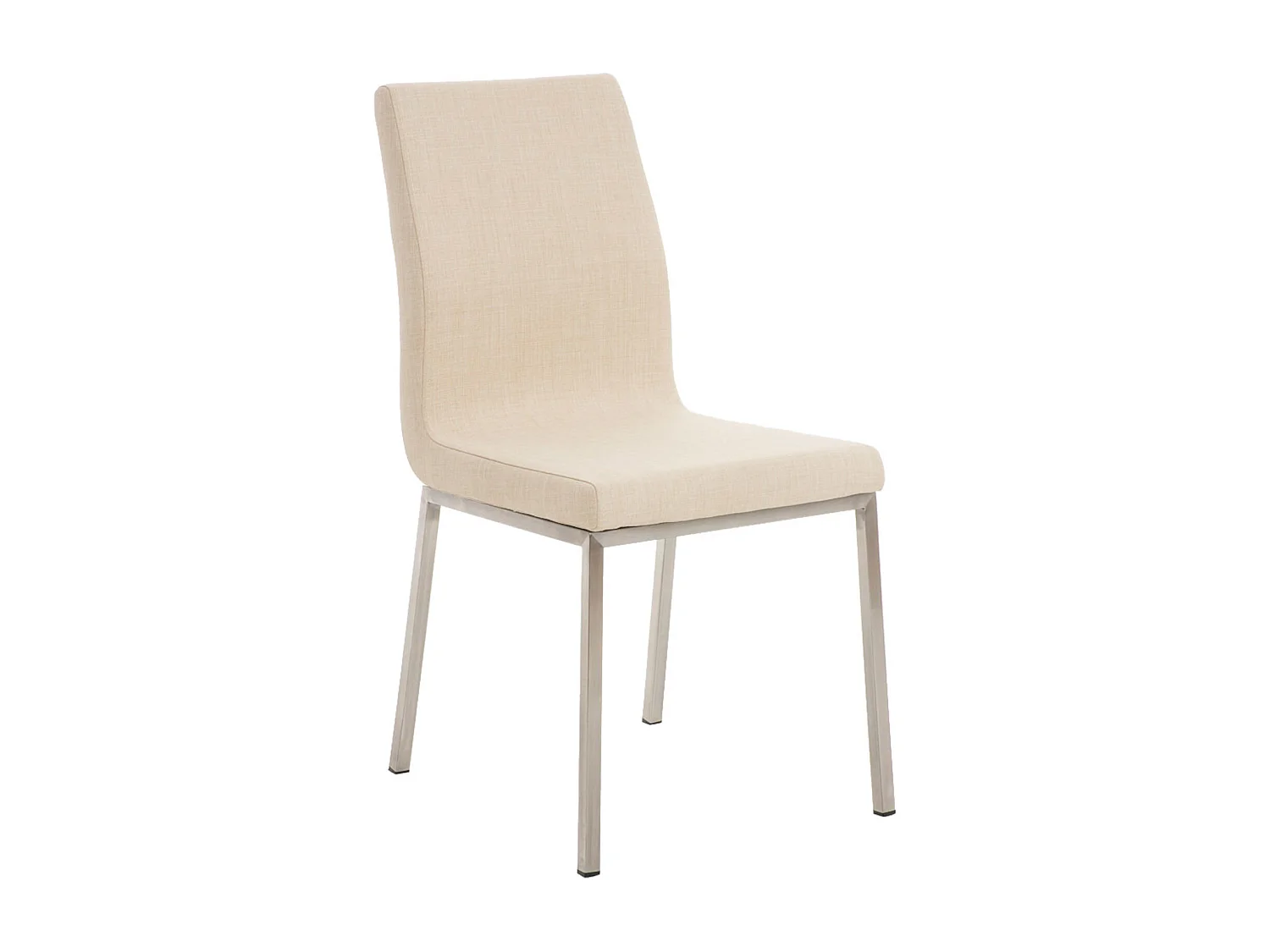 Lot de 2  chaise salle à manger - Tissu - Crème - Colmar