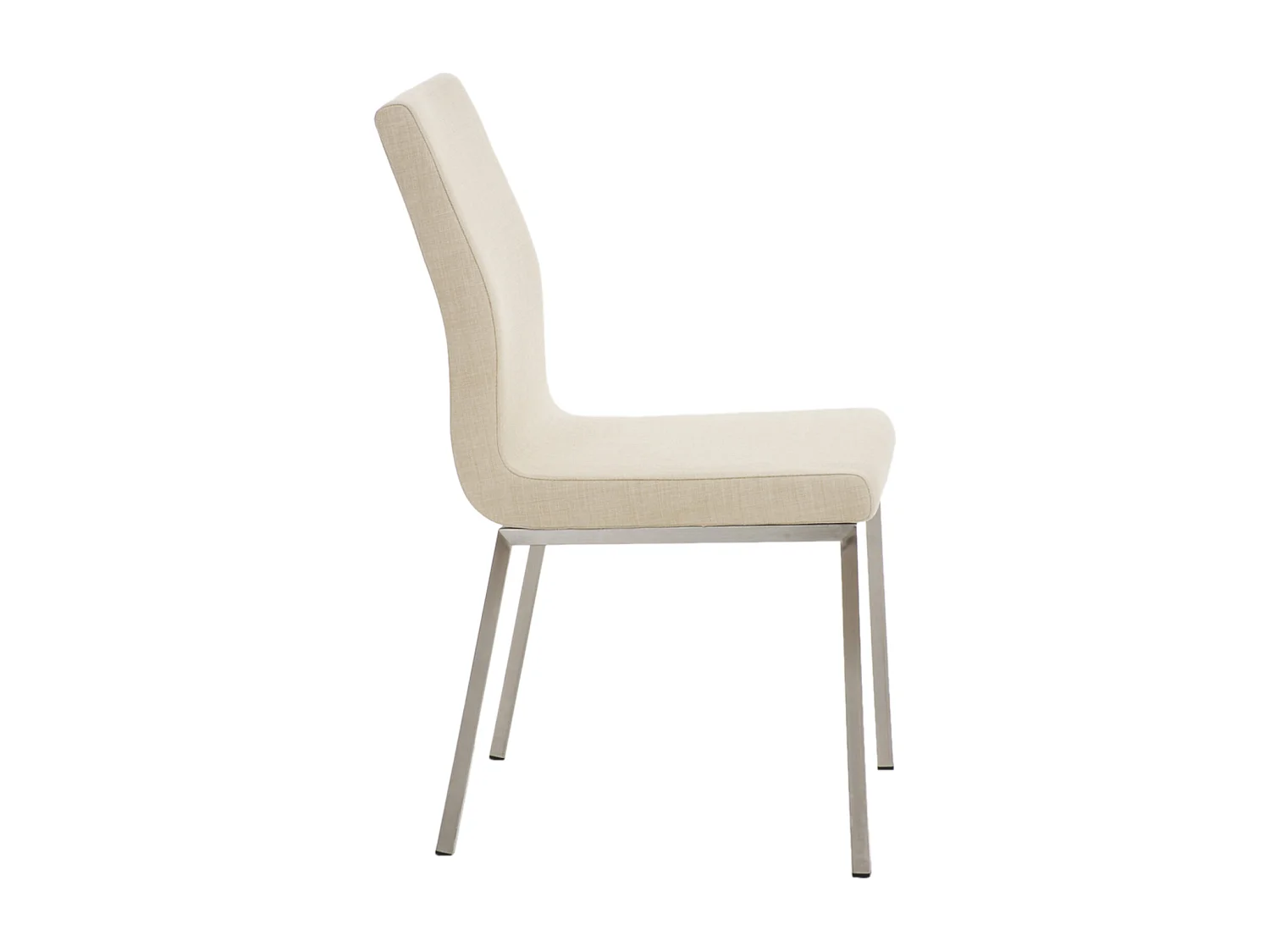 Lot de 2  chaise salle à manger - Tissu - Crème - Colmar