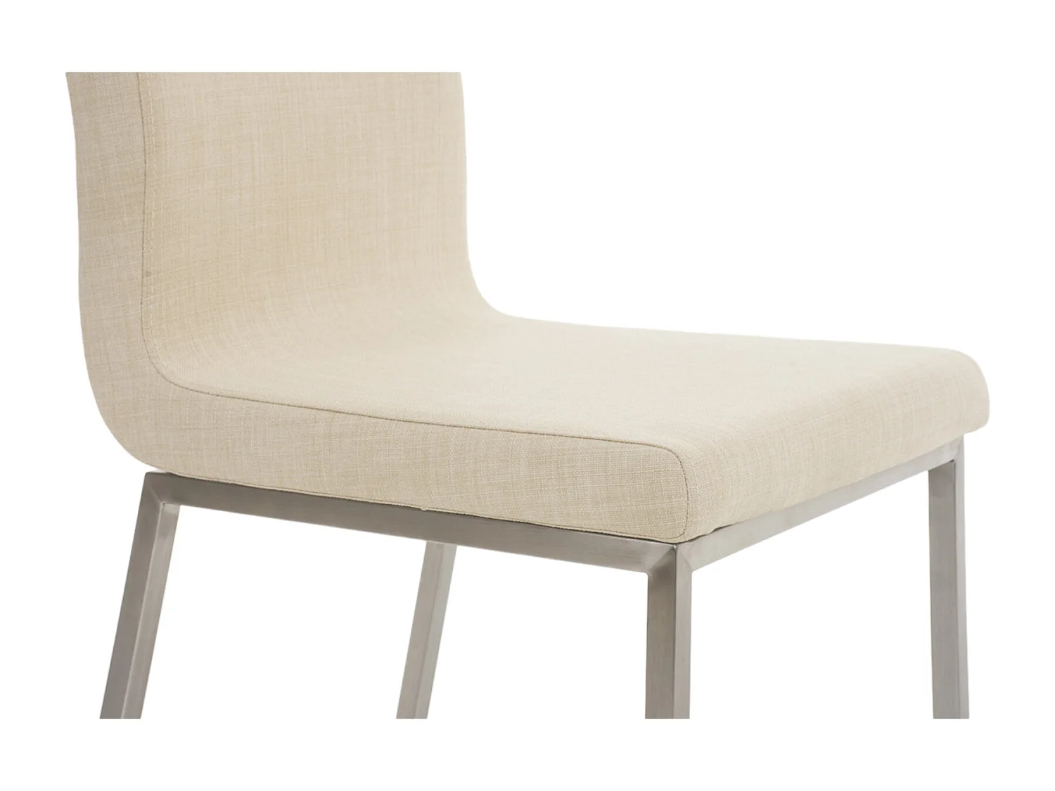 Lot de 2  chaise salle à manger - Tissu - Crème - Colmar