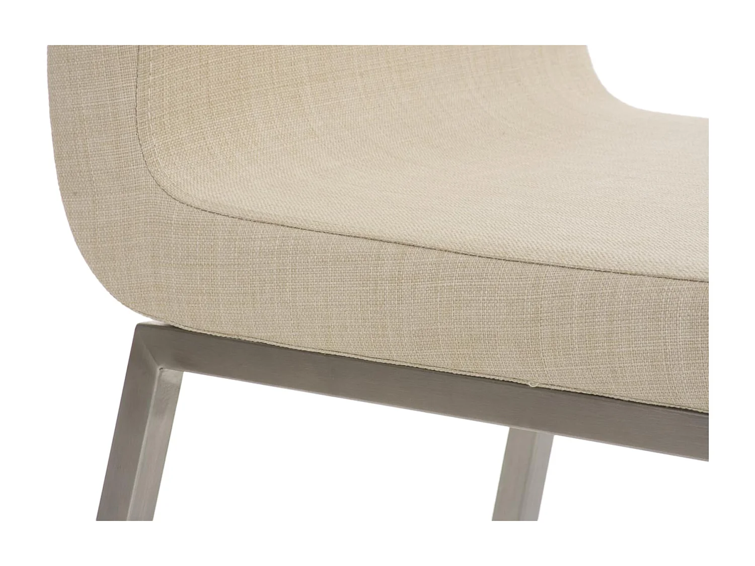 Lot de 2  chaise salle à manger - Tissu - Crème - Colmar