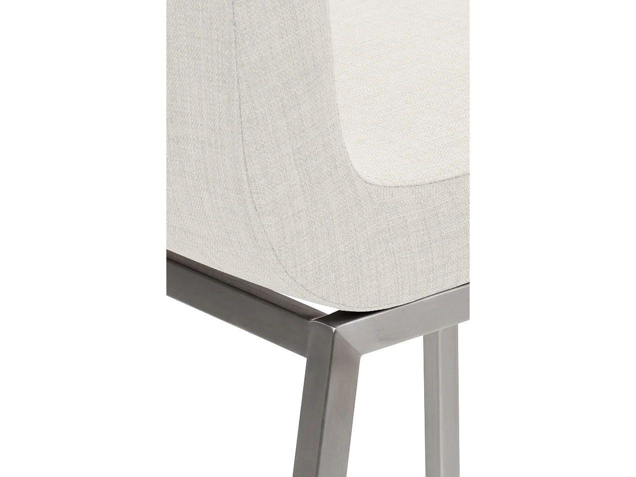 chaise salle à manger - Tissu - Blanc - Colmar