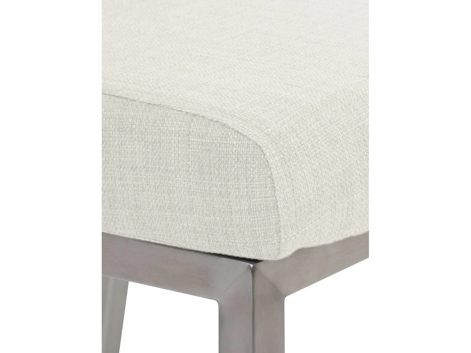 chaise salle à manger - Tissu - Blanc - Colmar