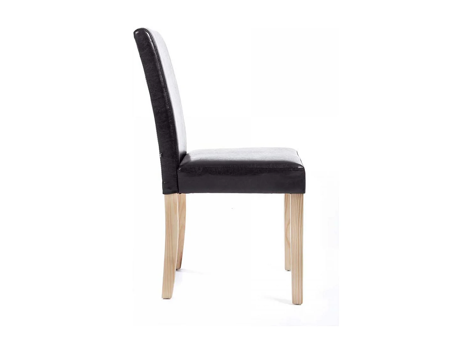 chaise salle à manger - Similicuir & Nature - Marron - Ina