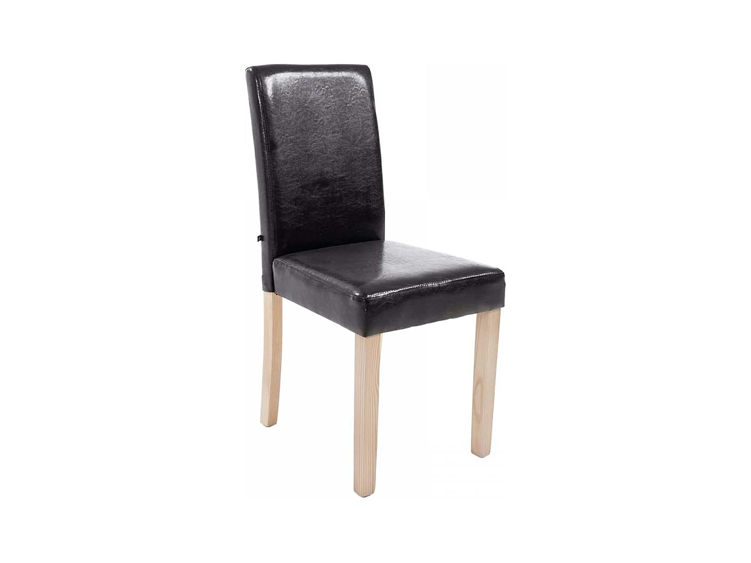 chaise salle à manger - Similicuir & Nature - Marron - Ina