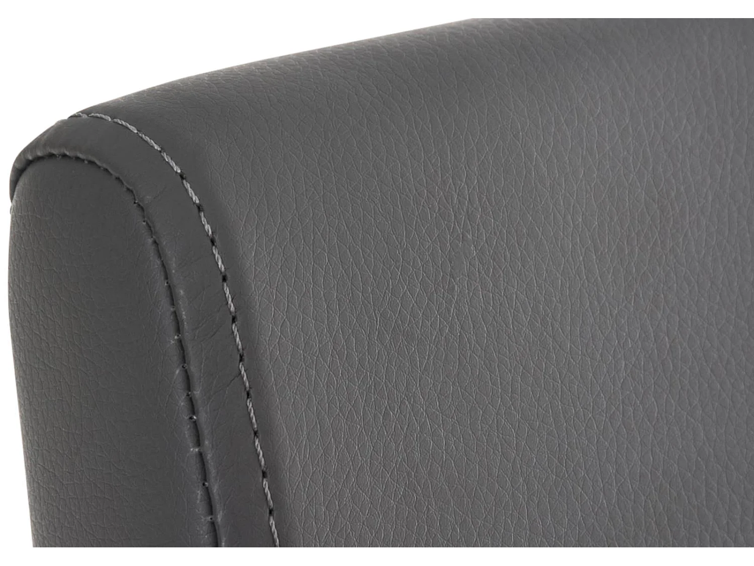 Lot de 2  chaise salle à manger - Similicuir - Gris - Colmar