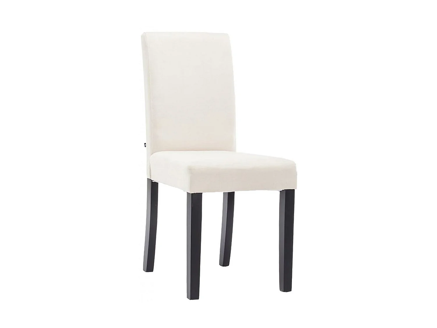 chaise salle à manger - Tissu & Bois - Crème - Ina