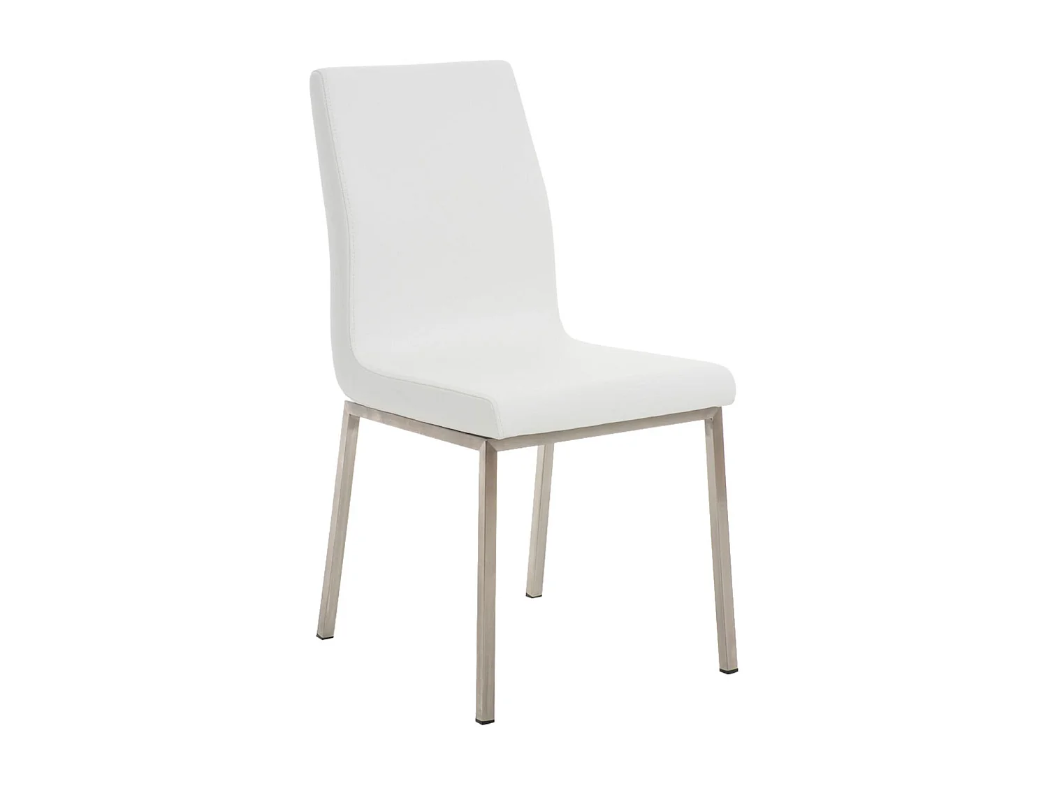 Set van 2  Eetkamerstoelen - Kunstleer - wit - Colmar