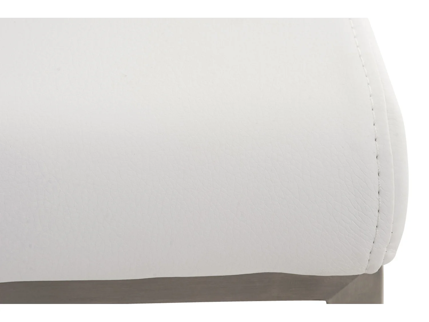 Lot de 2  chaise salle à manger - Similicuir - Blanc - Colmar