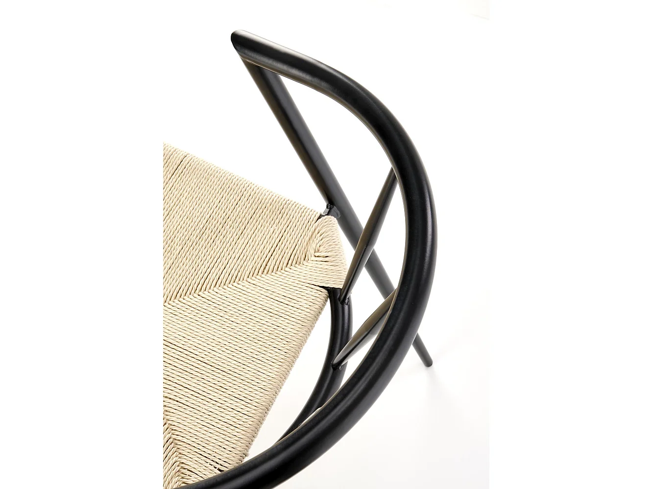 Chaise K515/Métall/Beige&Noir