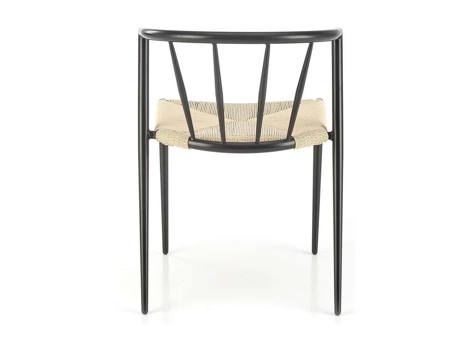 Chaise K515/Métall/Beige&Noir