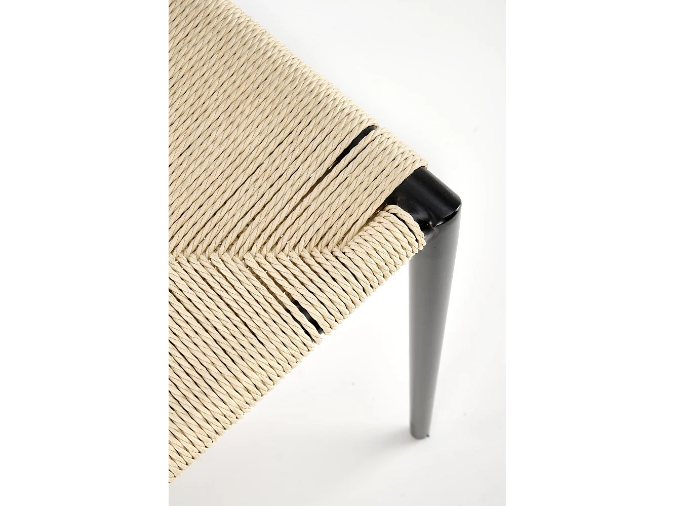 Chaise K515/Métall/Beige&Noir