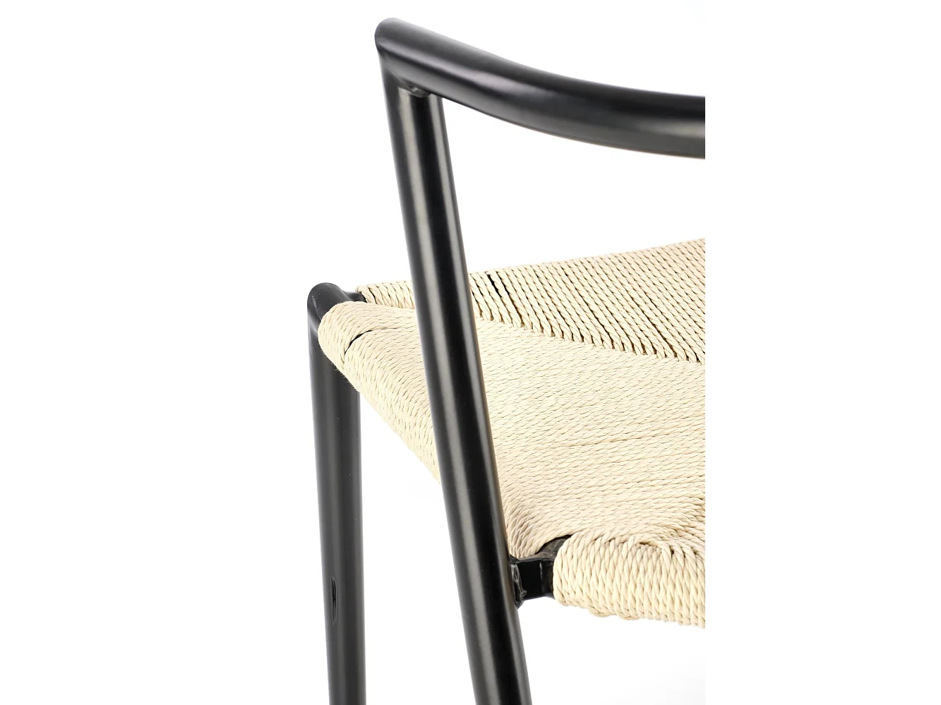 Chaise K515/Métall/Beige&Noir