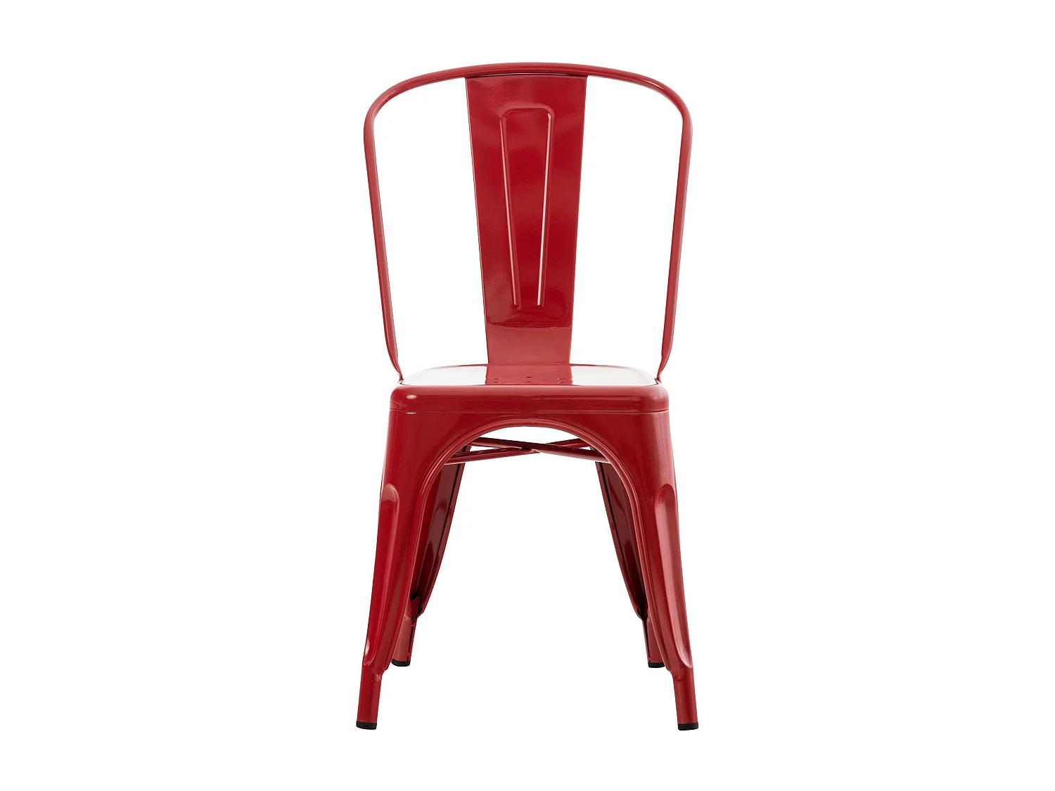 chaise salle à manger - Métal & Métal - Rouge - Benedikt V2