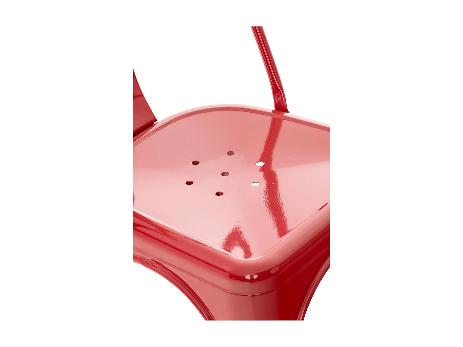 chaise salle à manger - Métal & Métal - Rouge - Benedikt V2