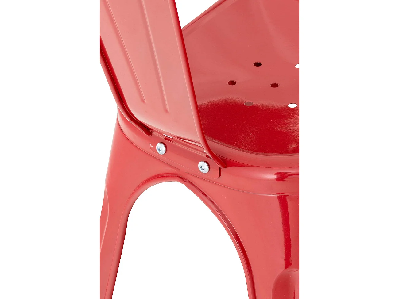 chaise salle à manger - Métal & Métal - Rouge - Benedikt V2