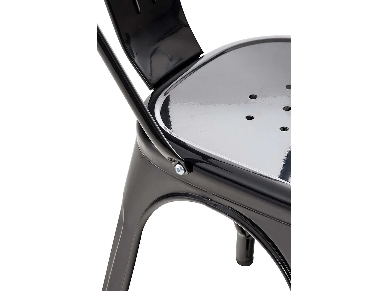 Eetkamerstoelen - Metaal & zwart - zwart - Benedikt V2