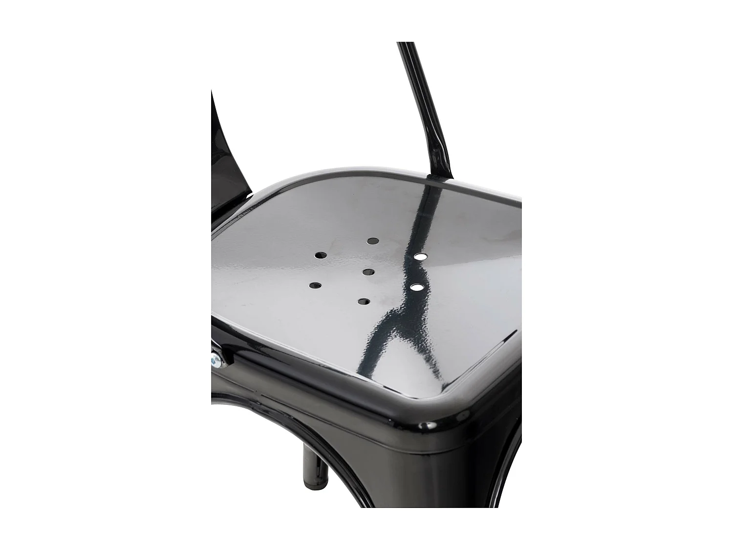 Eetkamerstoelen - Metaal & zwart - zwart - Benedikt V2