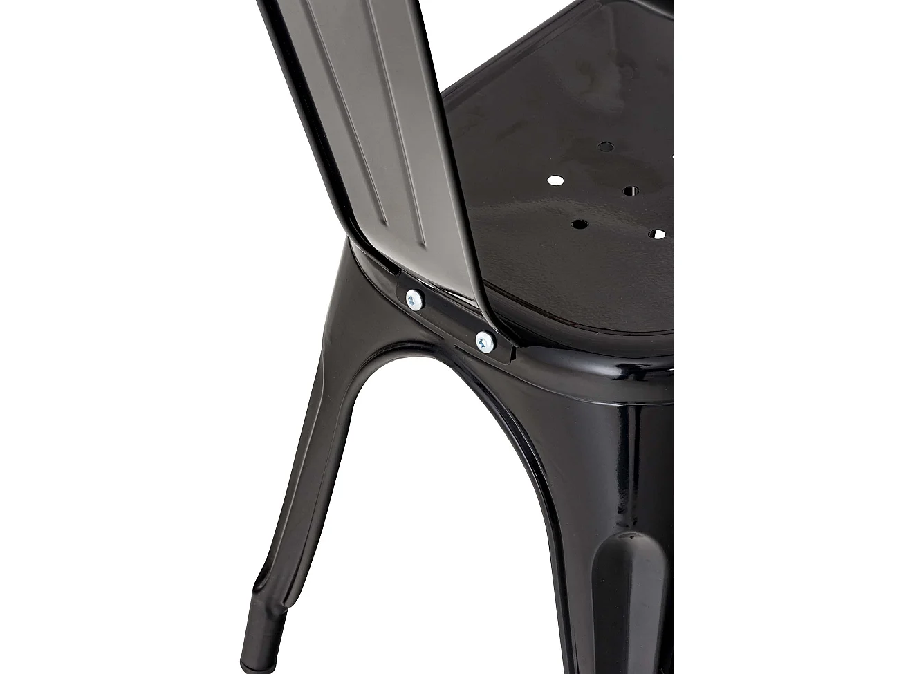 Eetkamerstoelen - Metaal & zwart - zwart - Benedikt V2