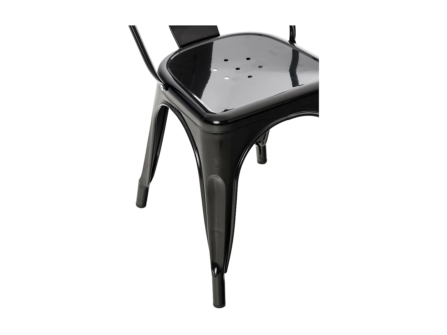 Eetkamerstoelen - Metaal & zwart - zwart - Benedikt V2