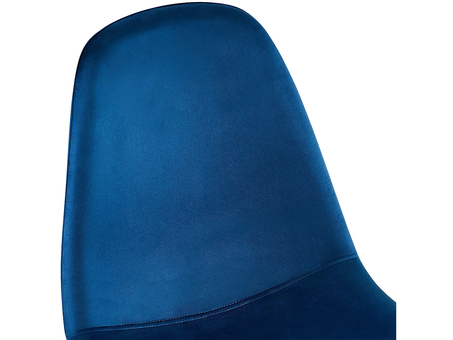 Lot de 4  chaise salle à manger - Velours - Bleu - Napier