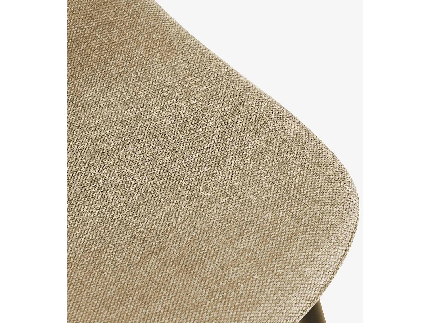 Lot de 4  chaise salle à manger - Tissu - Taupe - Napier