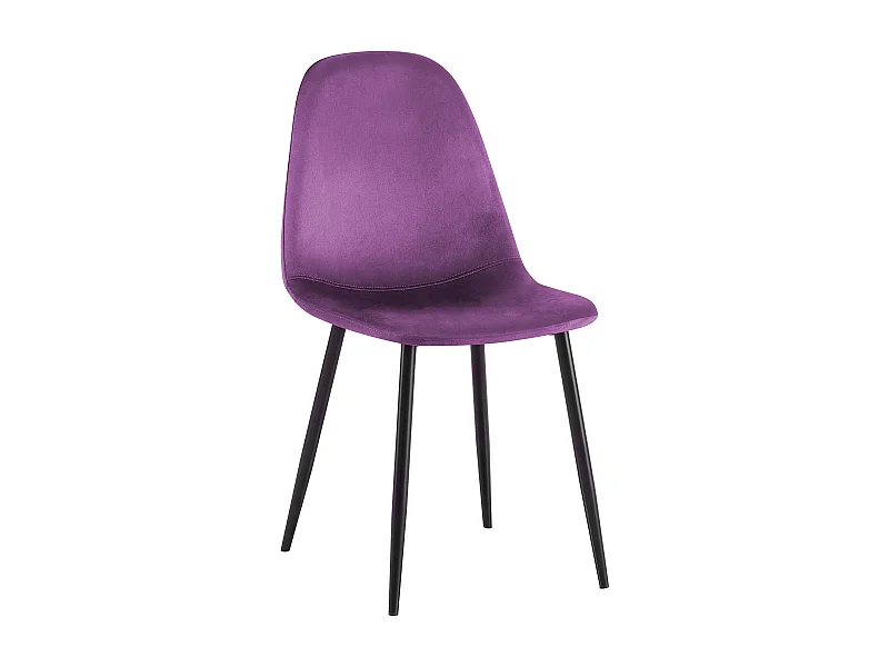 Eetkamerstoelen - Fluweel - purper - Napier