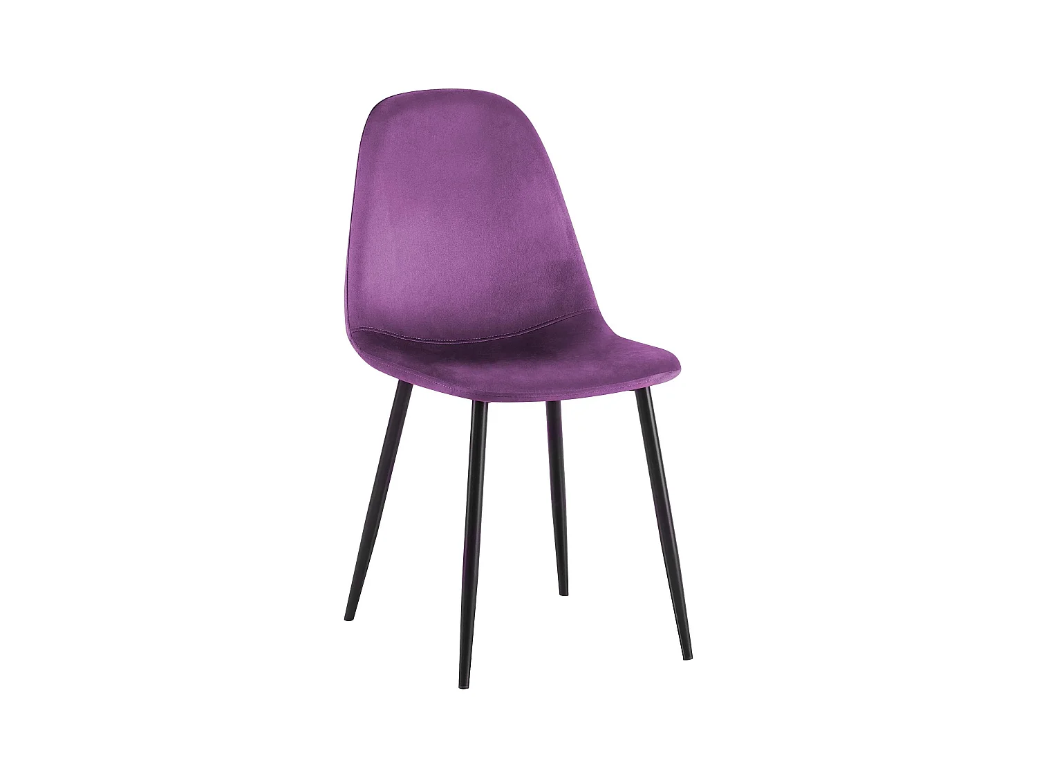 chaise salle à manger - Velours - Violet - Napier