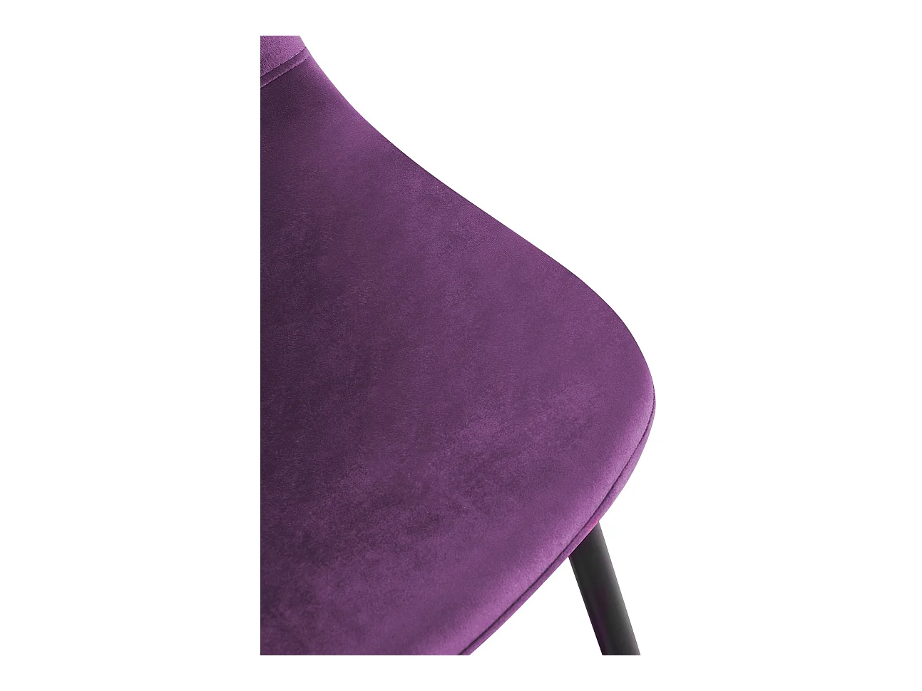 chaise salle à manger - Velours - Violet - Napier