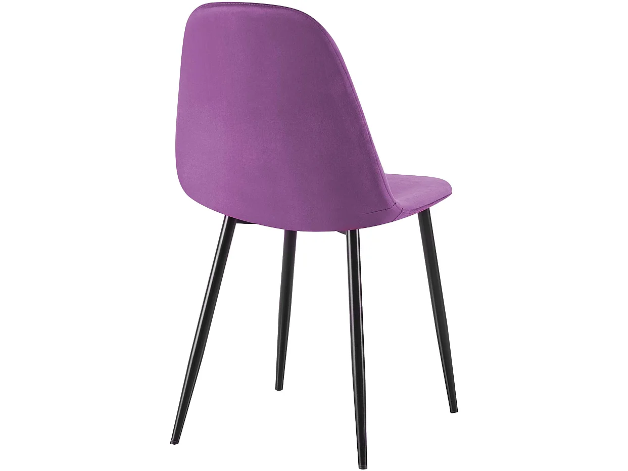 Eetkamerstoelen - Fluweel - purper - Napier