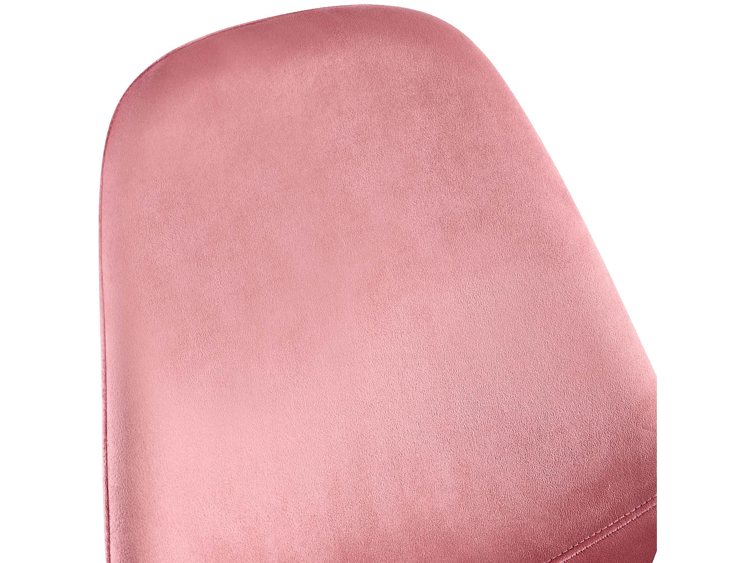 Lot de 4  chaise salle à manger - Velours - Rose - Napier