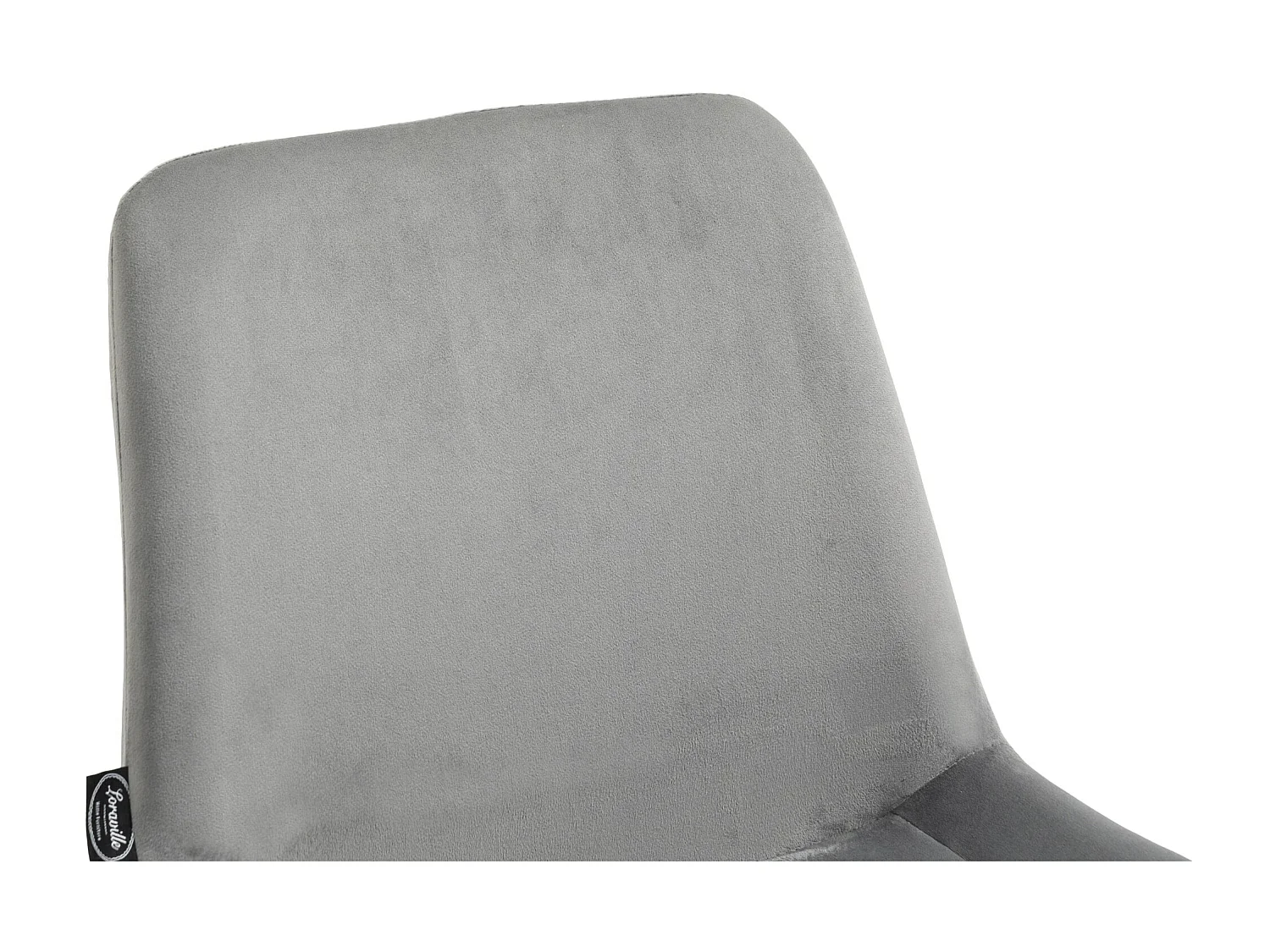 Lot de 2  chaise salle à manger - Velours - Gris - Victoria