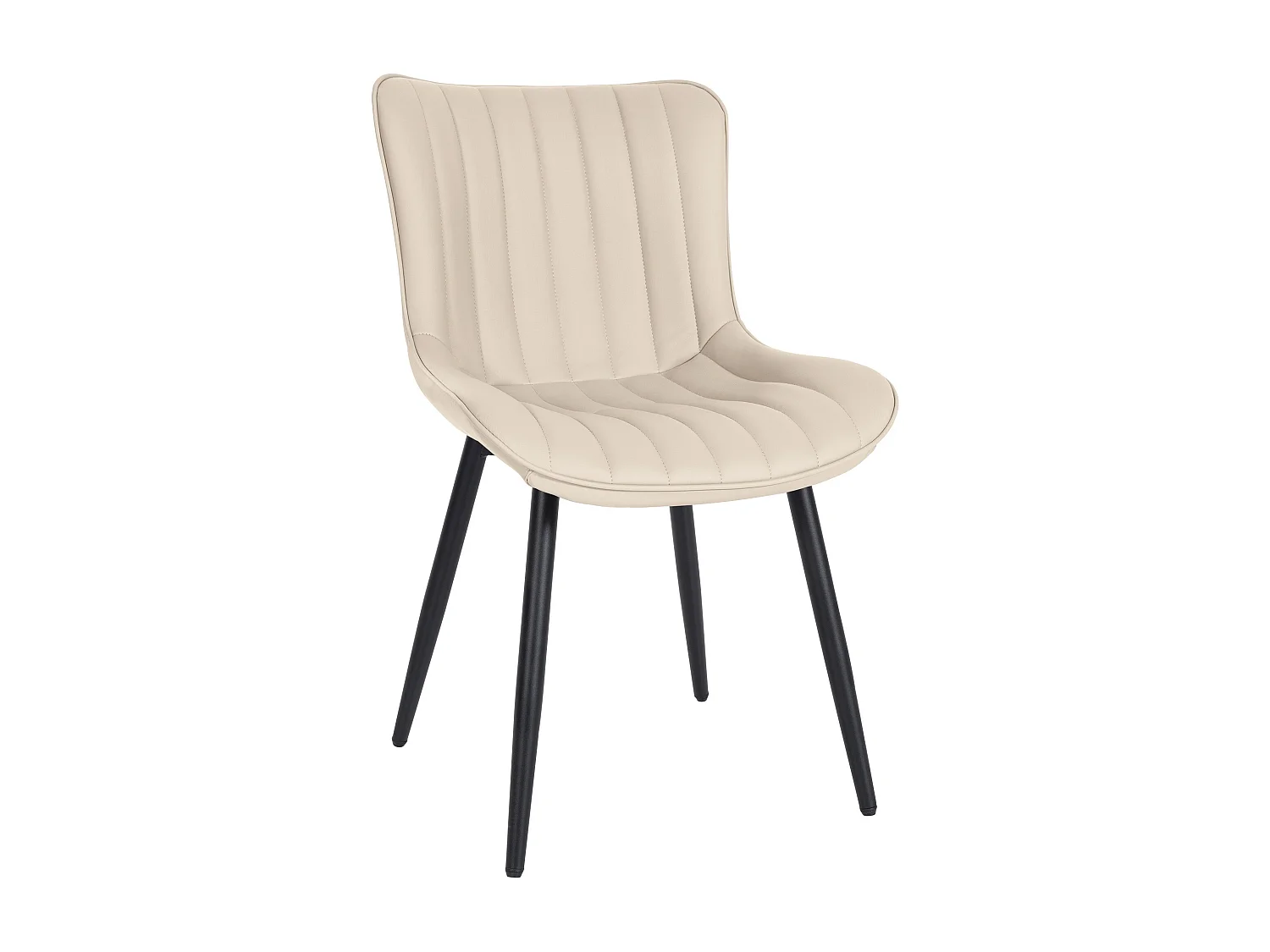 Eetkamerstoelen - Kunstleer - creme - Largo