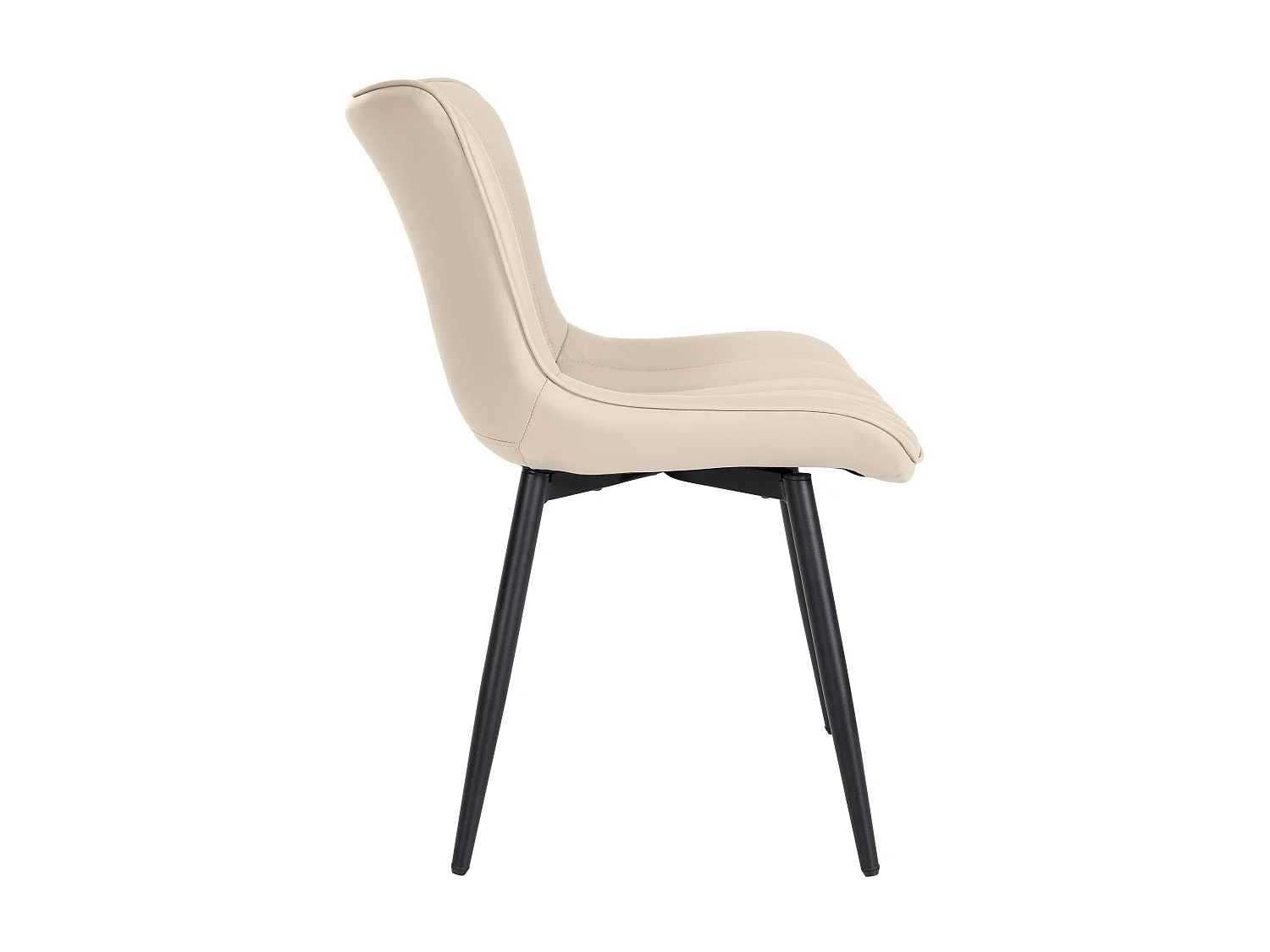 Eetkamerstoelen - Kunstleer - creme - Largo