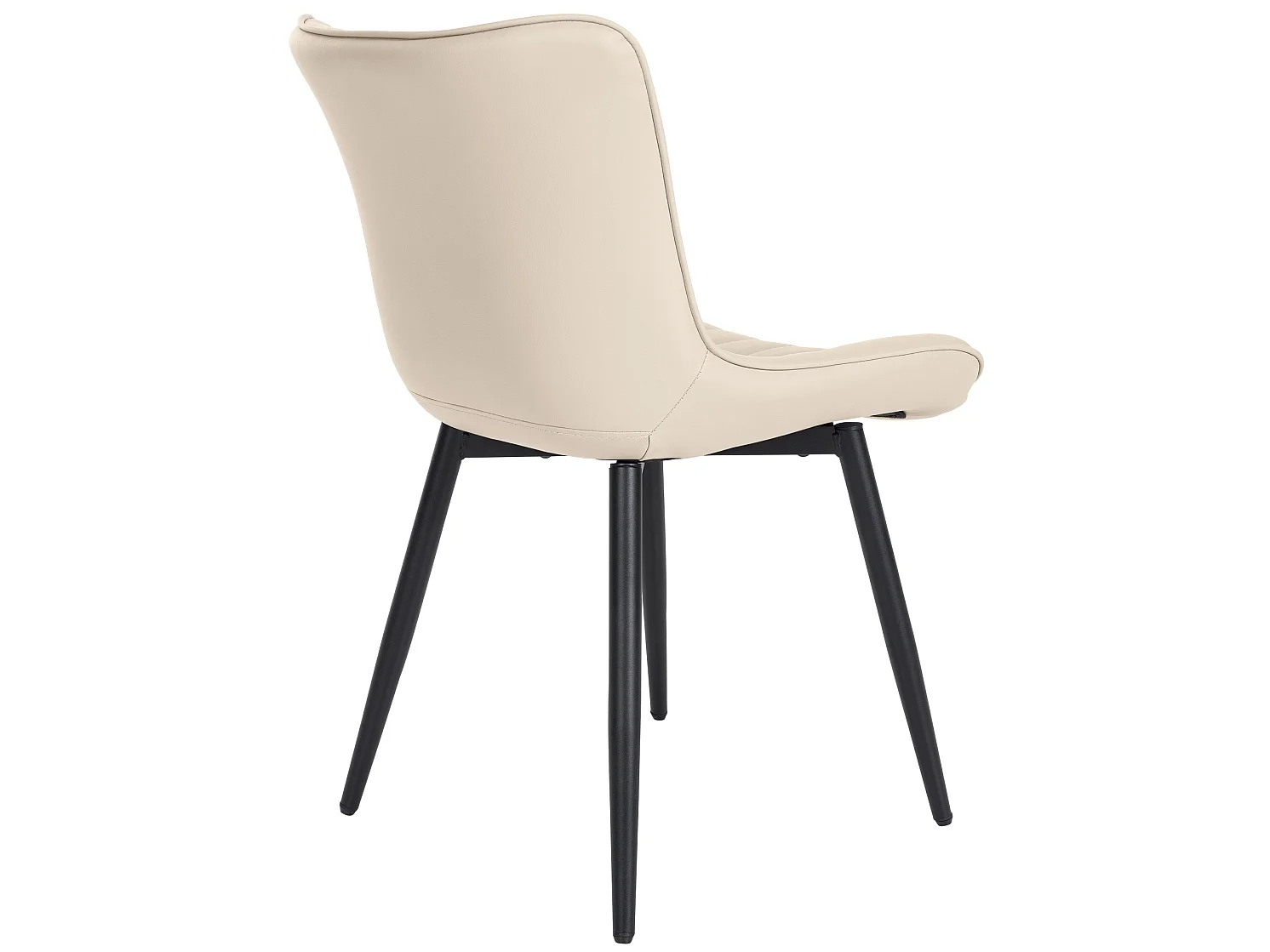 chaise salle à manger - Similicuir - Crème - Largo