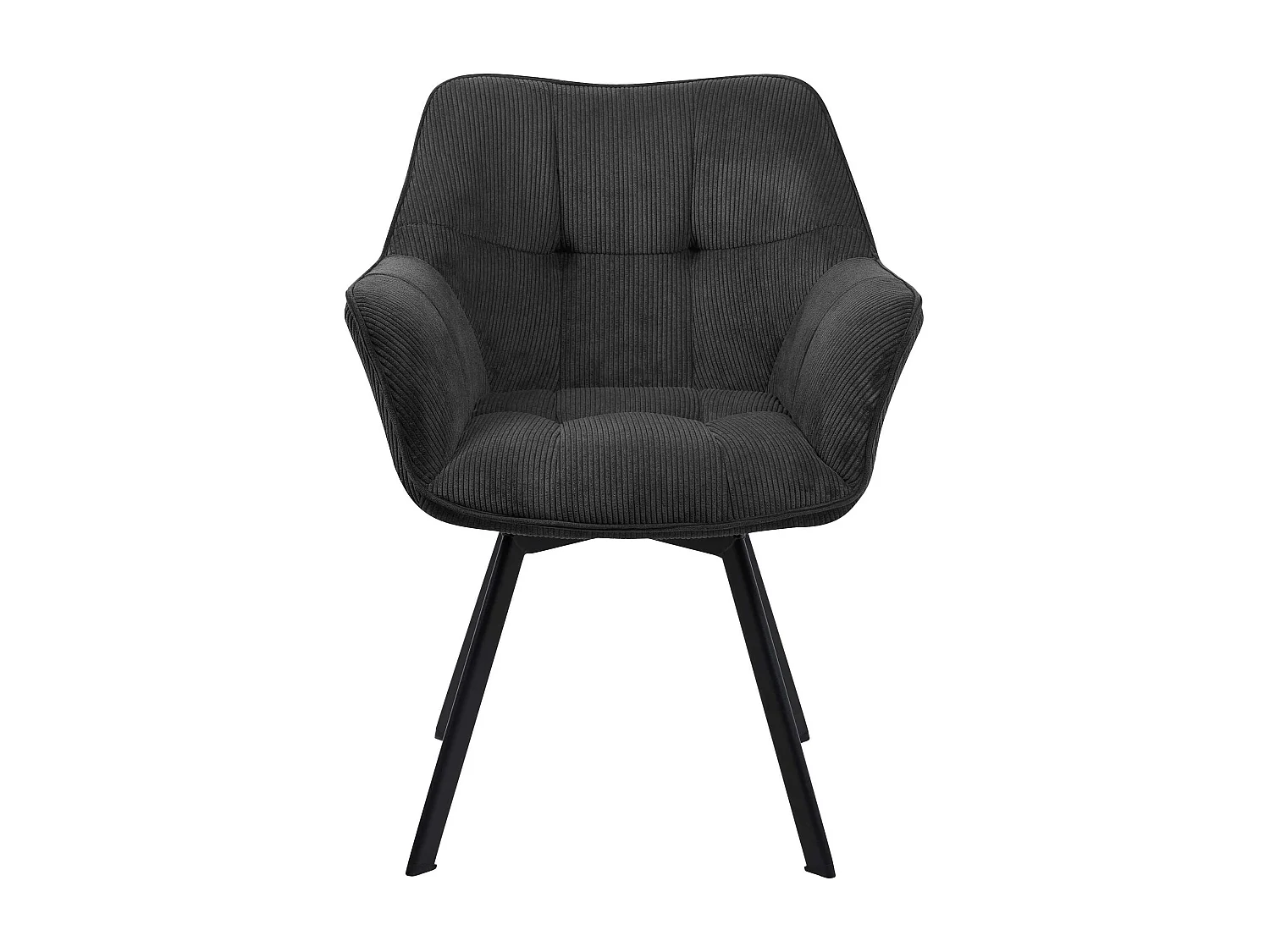 chaises avec accoudoirs - Cordon - Noir - Jordi