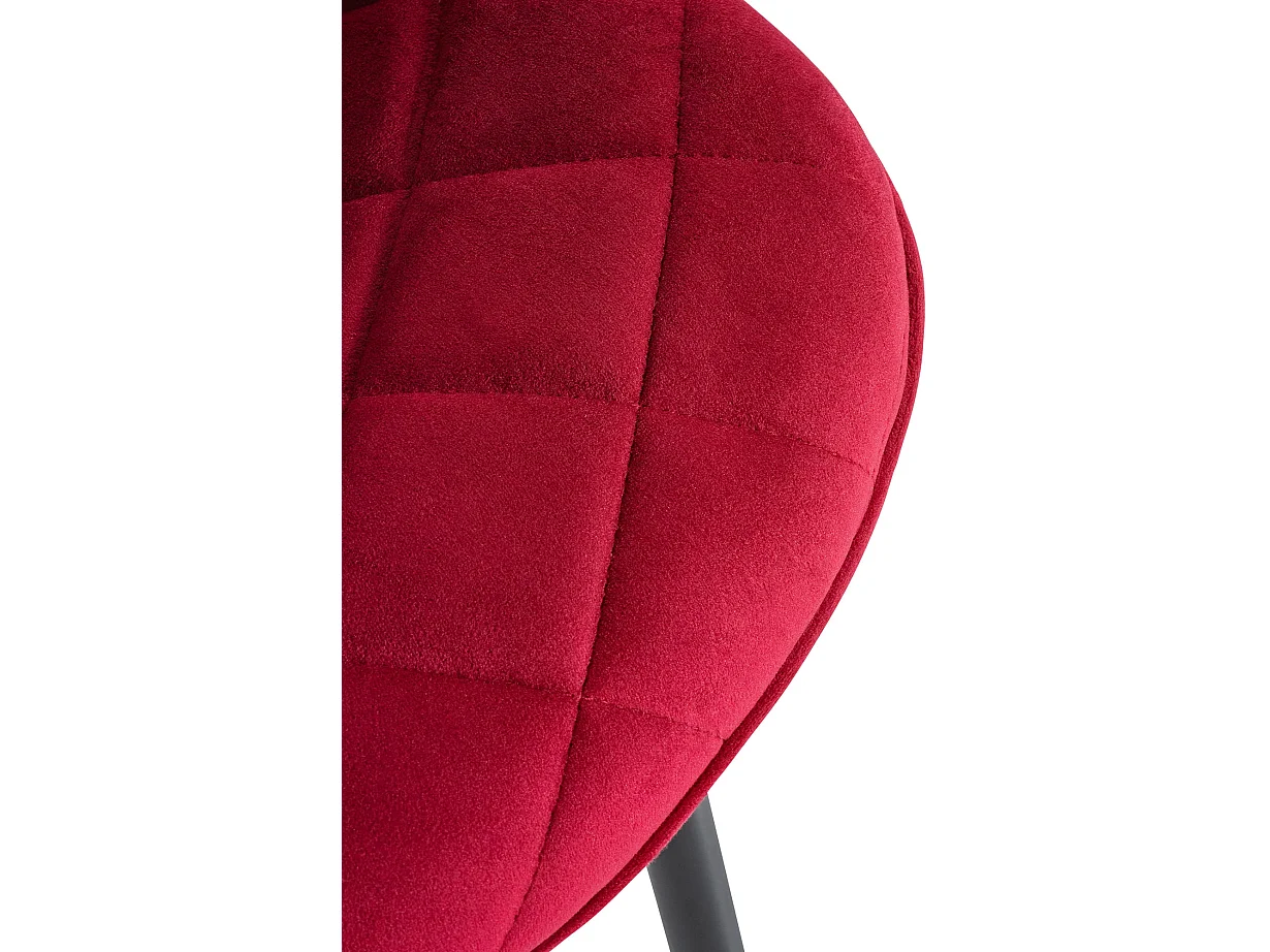 chaise salle à manger - Velours & Nature - Rouge - Springs