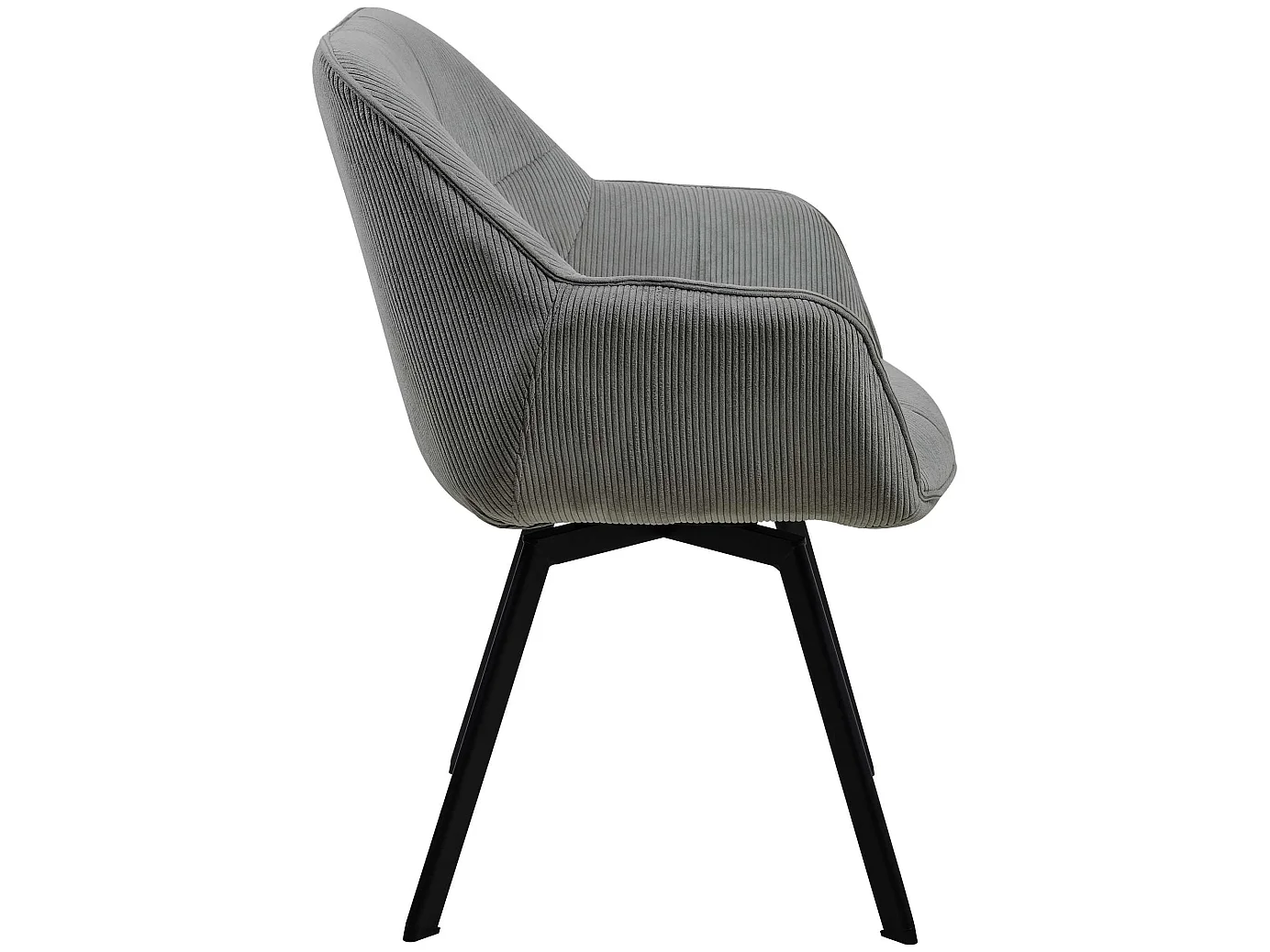chaises avec accoudoirs - Cordon - Gris - Jordi