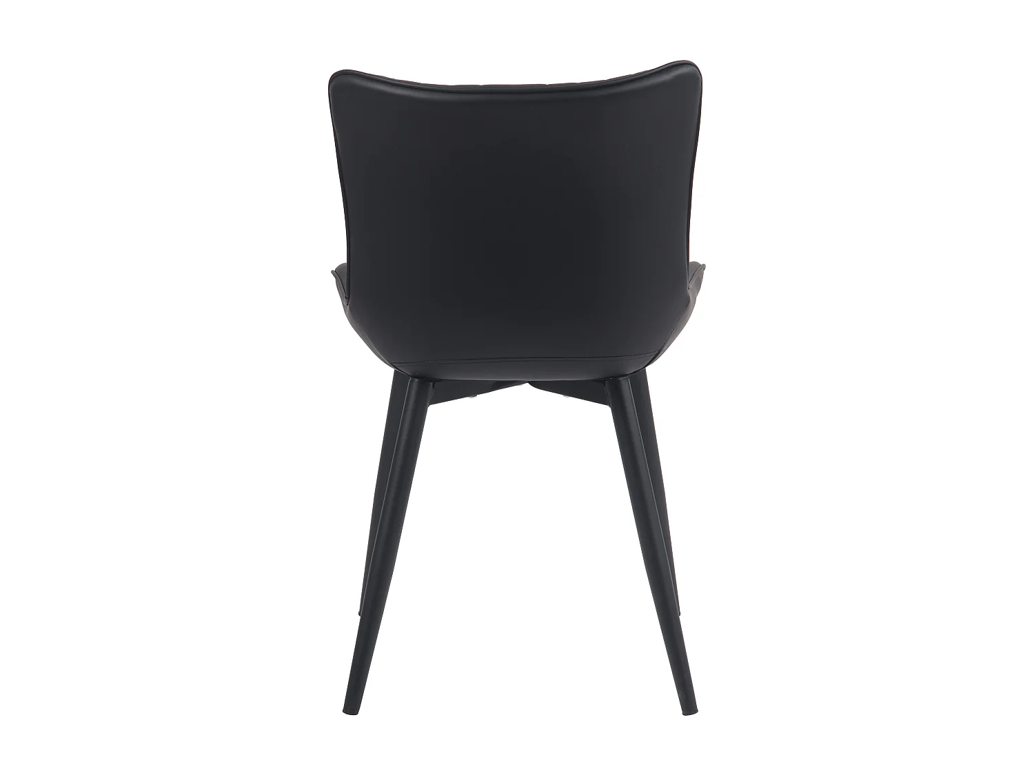 Eetkamerstoelen - Kunstleer - zwart - Brady