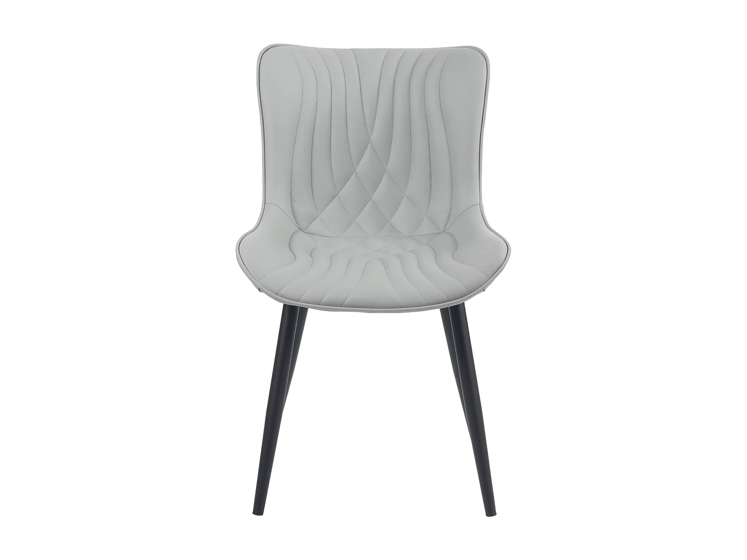 chaise salle à manger - Similicuir - Gris - Brady