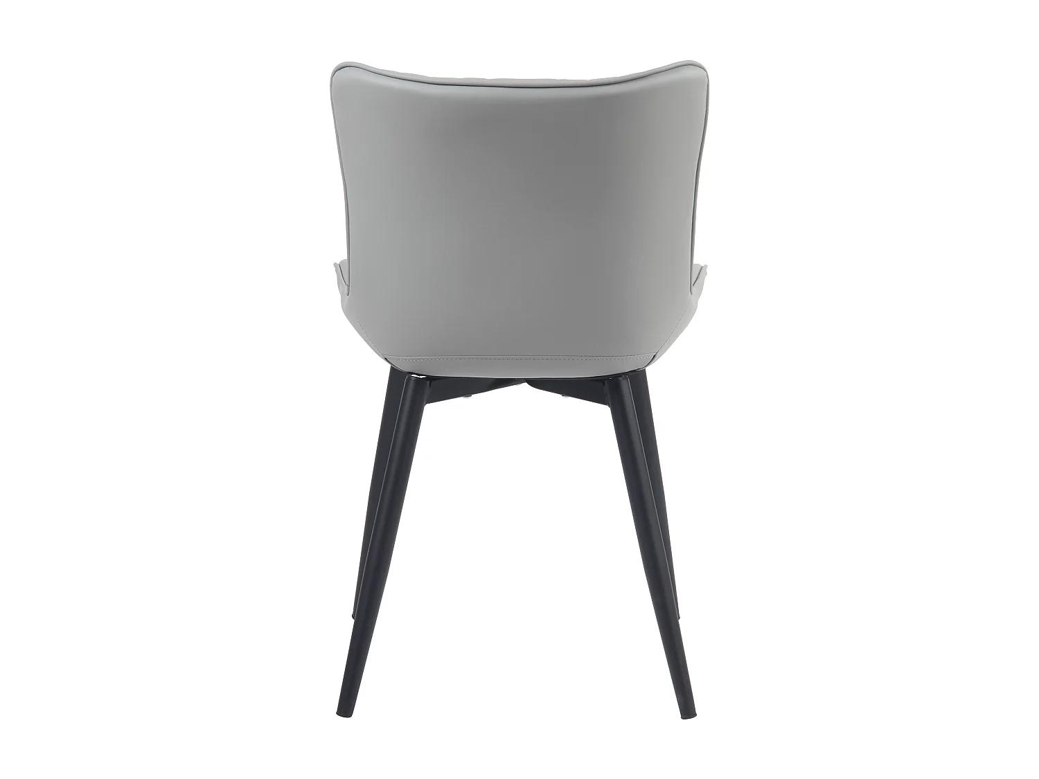 chaise salle à manger - Similicuir - Gris - Brady