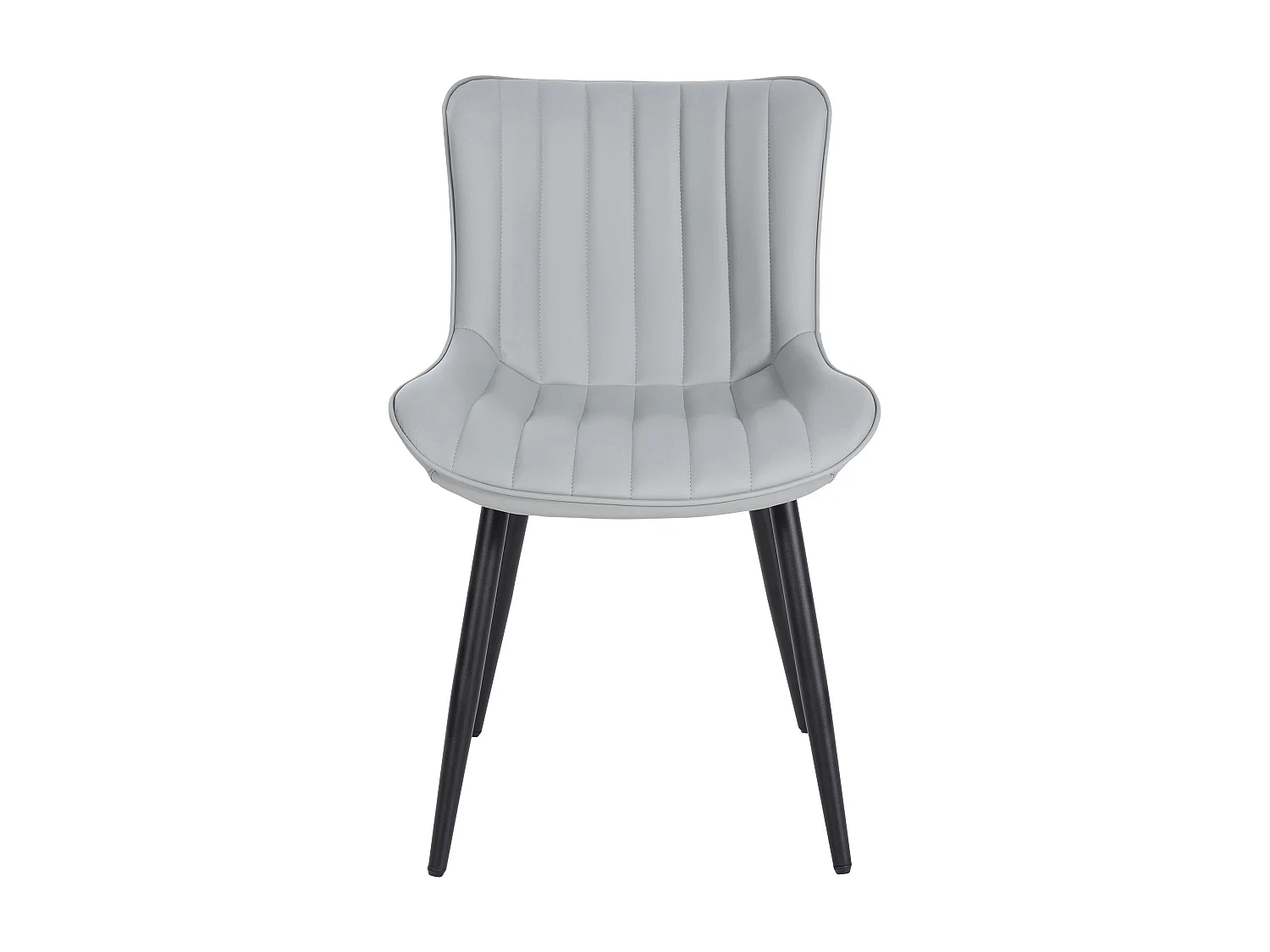 chaise salle à manger - Similicuir & Métal - Gris - Largo