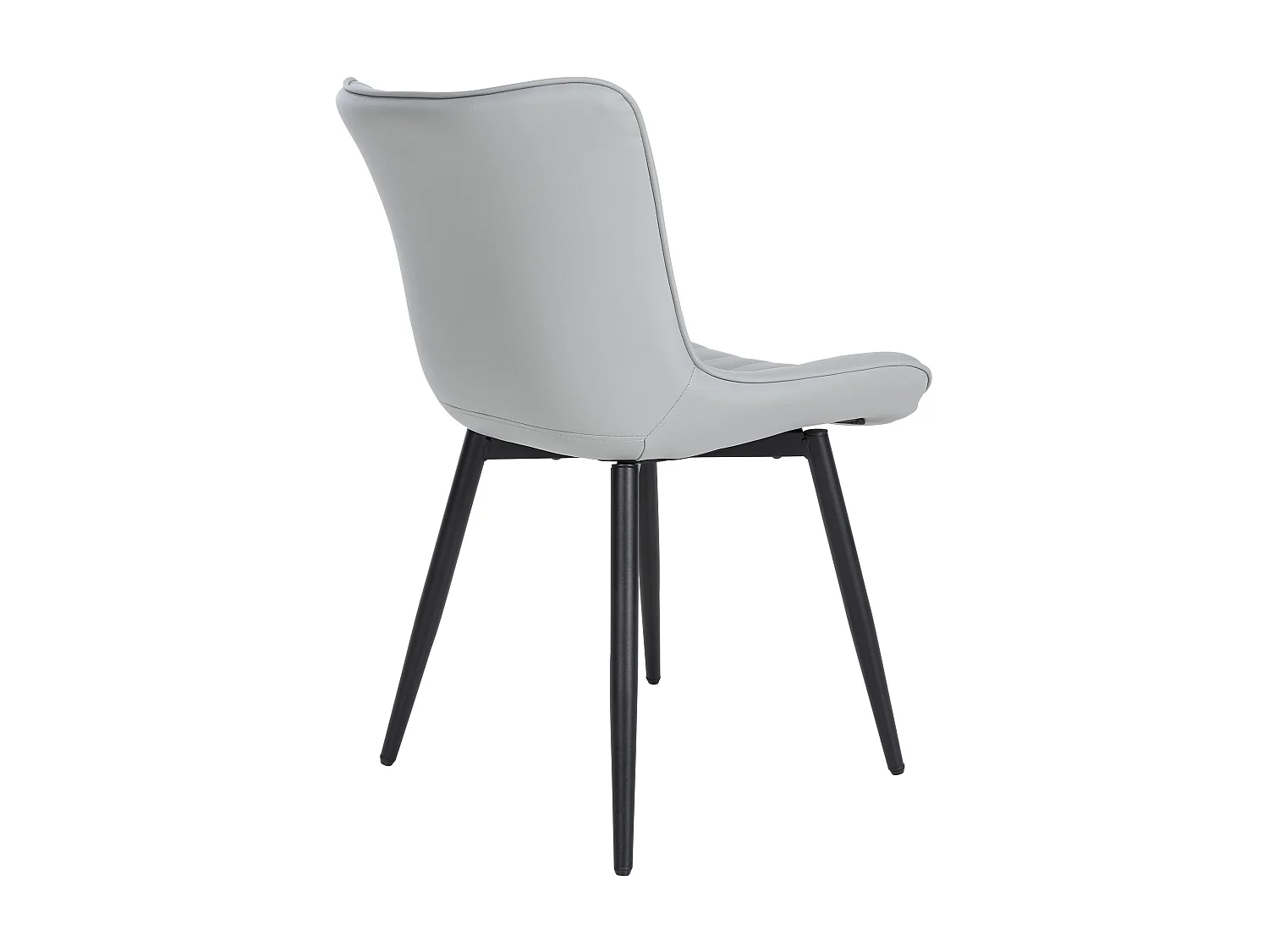 chaise salle à manger - Similicuir & Métal - Gris - Largo