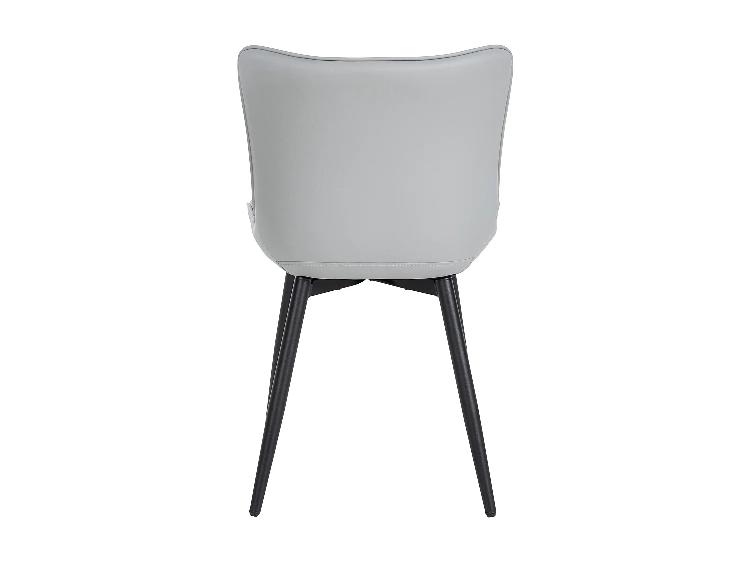 chaise salle à manger - Similicuir & Métal - Gris - Largo