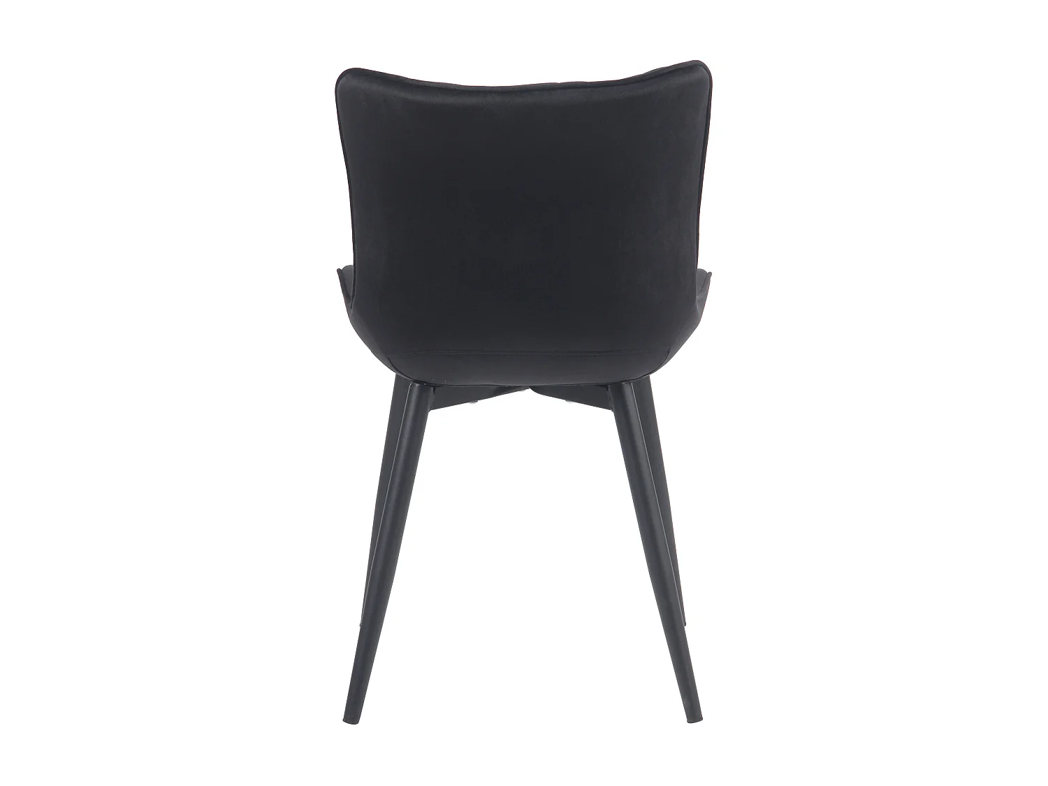 chaise salle à manger - Velours - Noir - Brady