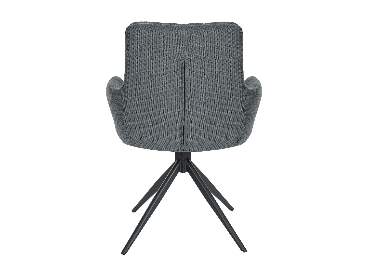 chaises avec accoudoirs - Tissu & Blanc - Gris foncé - Vilas