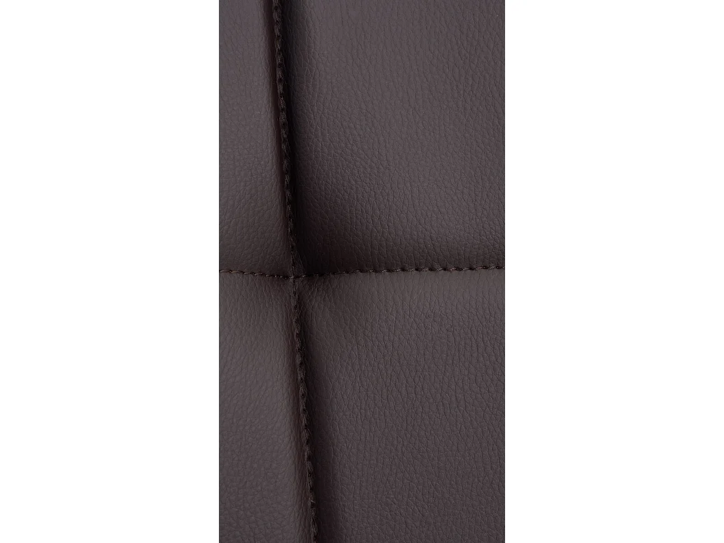 chaise salle à manger - Similicuir & Noyer - Marron - Elda