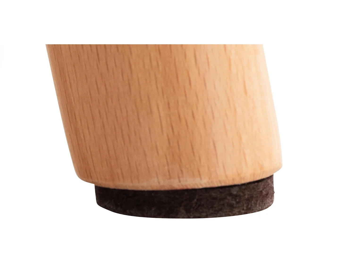 chaise salle à manger - Similicuir & Noyer - Marron - Elda